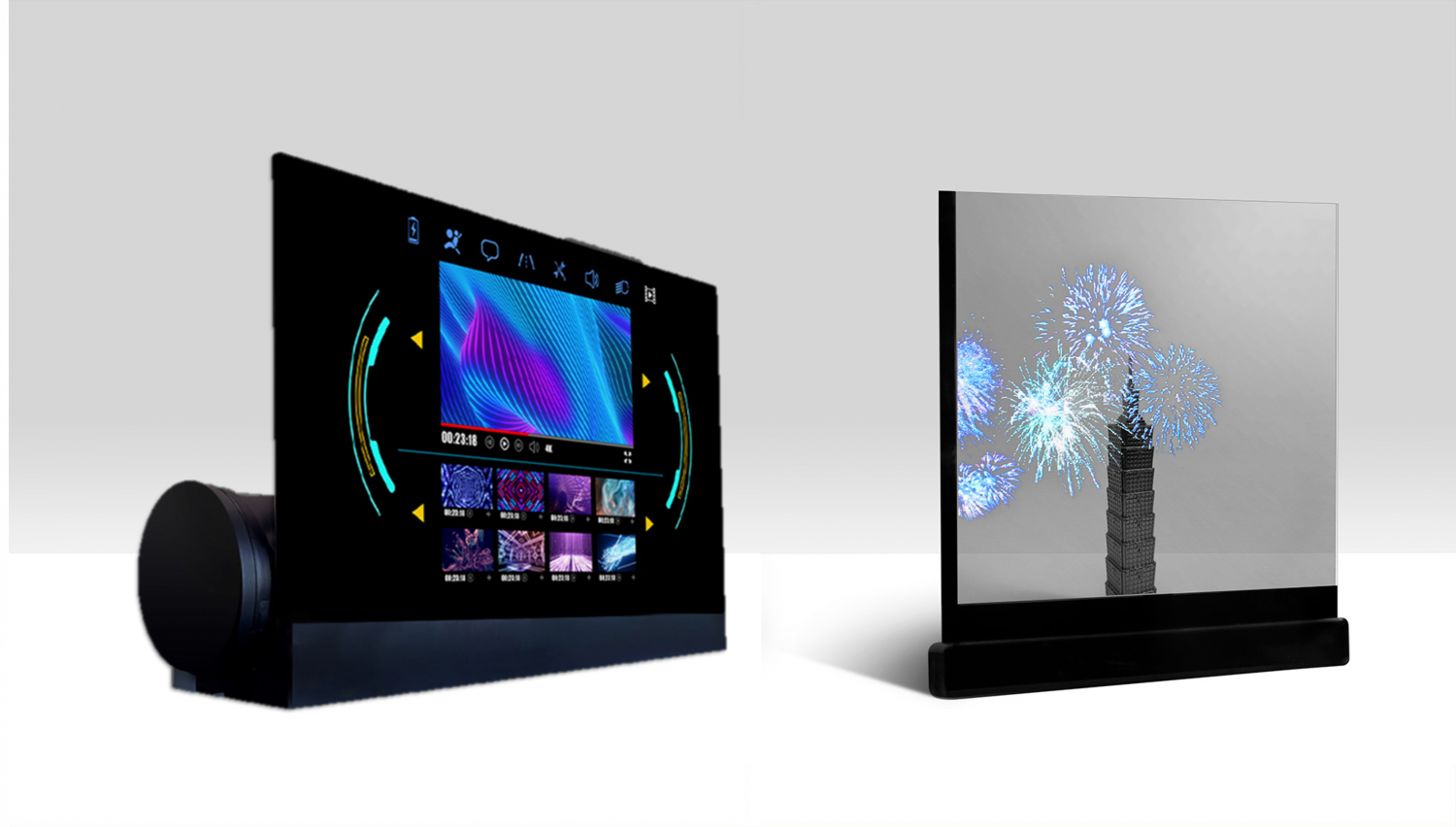 可卷式、折迭性、高透明